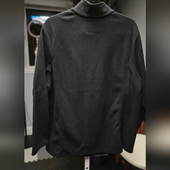 Lands' End Charcoal Quarter-Zip Fleece - Picture 4 of 4